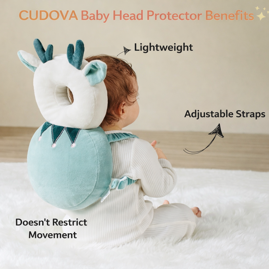 Cudova™  - Baby Head Protector Backpack
