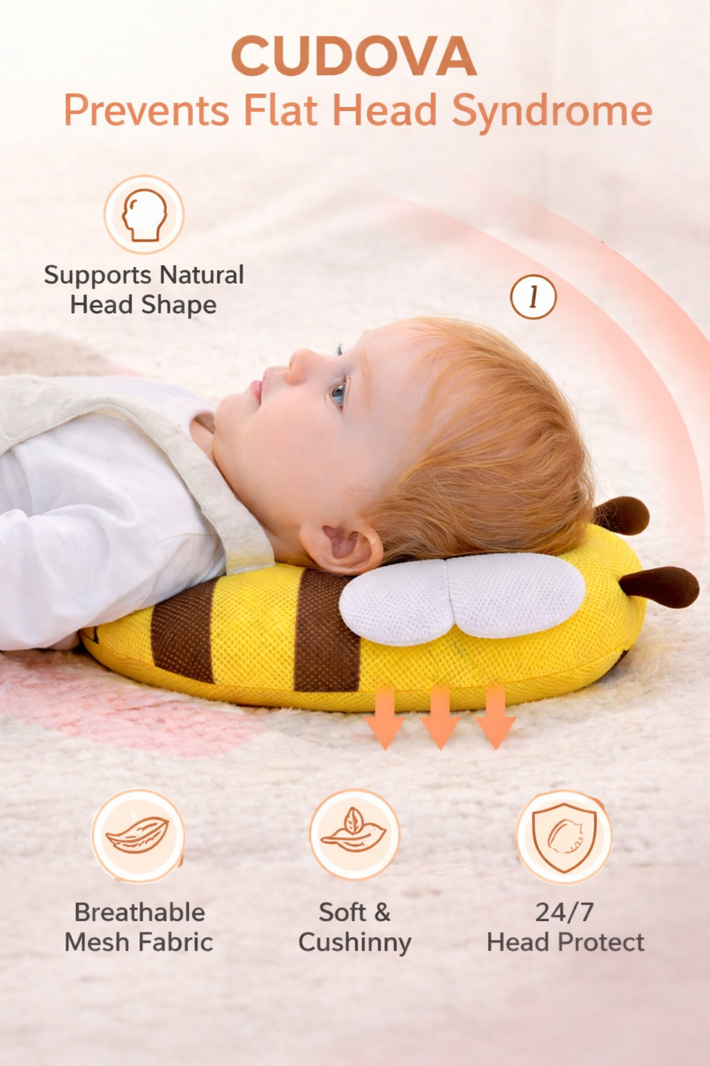 Cudova™  - Baby Head Protector Backpack