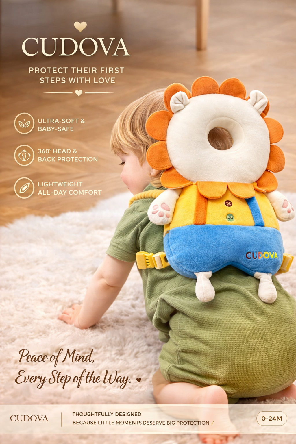 Cudova™  - Baby Head Protector Backpack