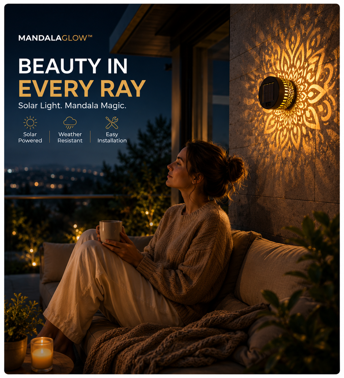 MandalaGlow™ Solar Light