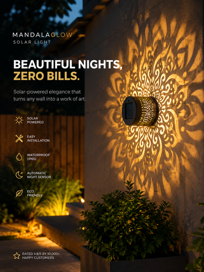 MandalaGlow™ Solar Light