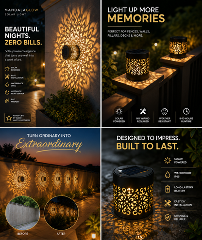 MandalaGlow™ Solar Light