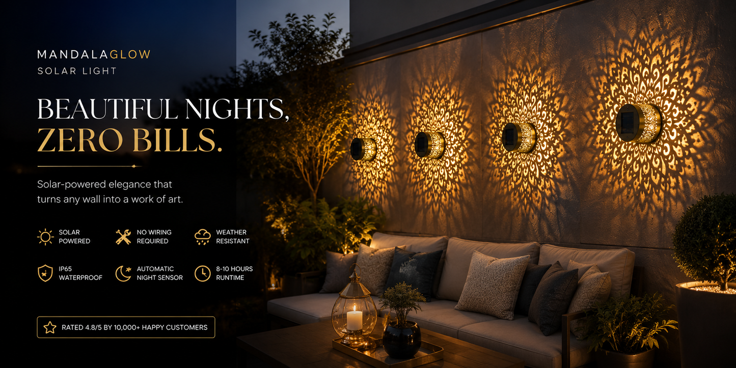 MandalaGlow™ Solar Light