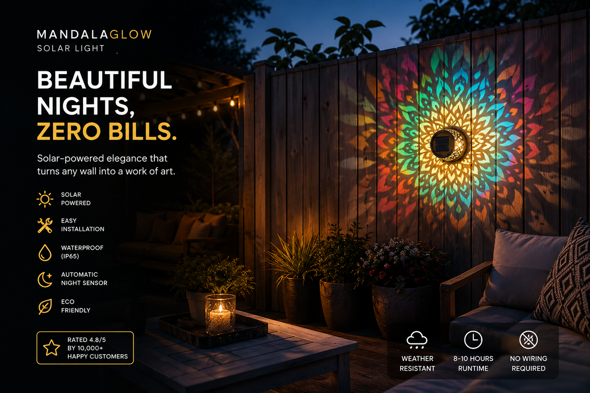 MandalaGlow™ Solar Light
