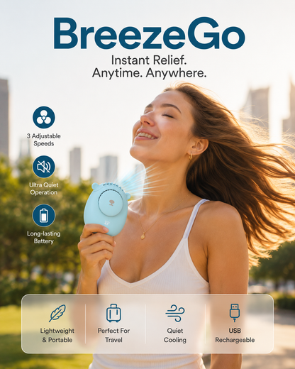 BreezeGo™ -  Portable Cooling Fan