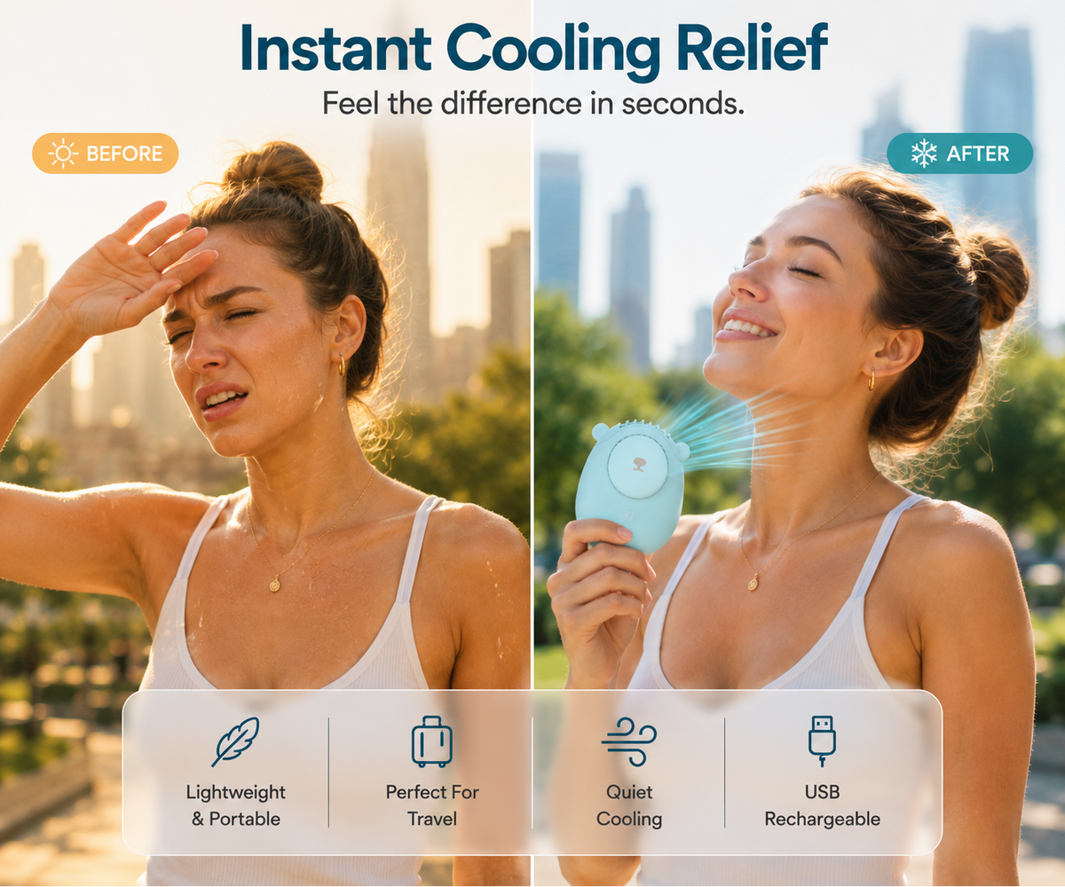 BreezeGo™ -  Portable Cooling Fan
