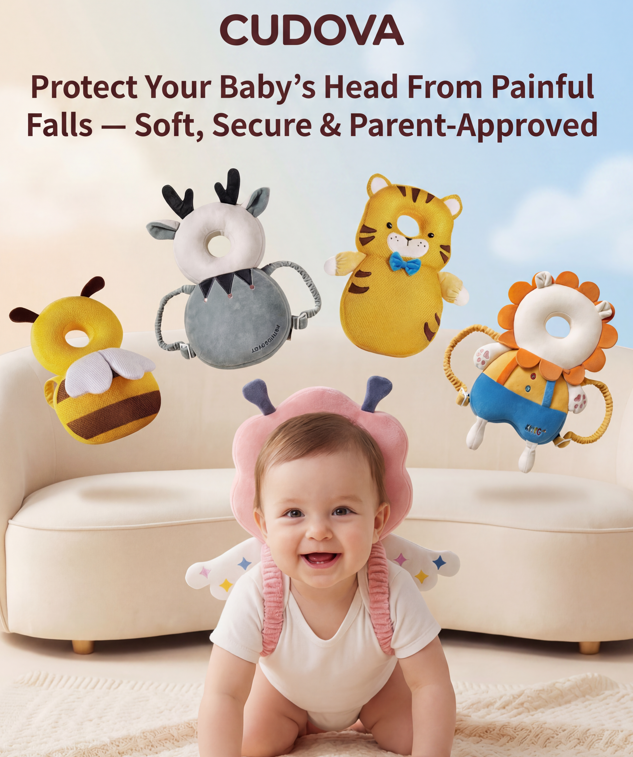 Cudova™  - Baby Head Protector Backpack