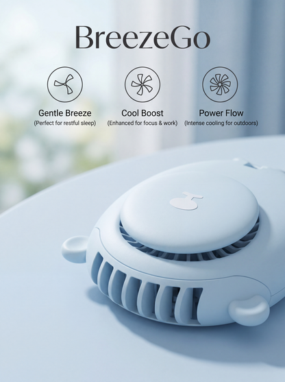 BreezeGo™ -  Portable Cooling Fan